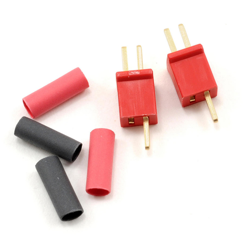 Deans Micro Plug 2R, Male/Female Red Pol